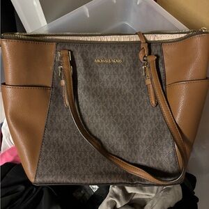 Michael Kors Elegant Brown and Tan Tote